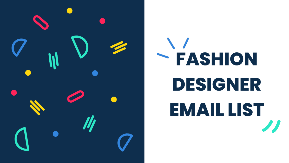 Fashion Designer Mailing List